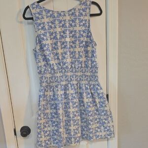 Universal Thread Dress with Blue Floral Print